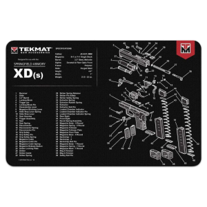 TekMat TEKR17XDS Original Cleaning Mat  Springfield XD-S Parts Diagram 11 x 17