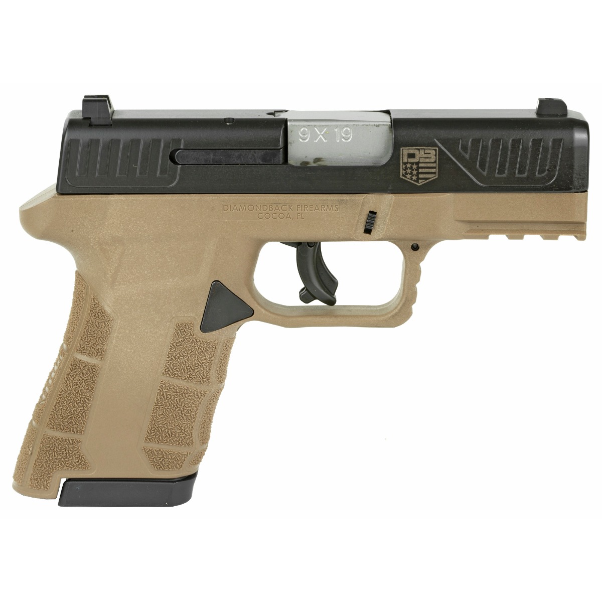 Diamondback DBAM29 Sub-Compact Pistol FDE 9mm 3.5" Barrel