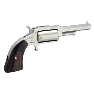 NAA 1860250 1860 Sheriff 22 Mag 5rd 2.50 Stainless Steel, Rosewood Boot Grip
