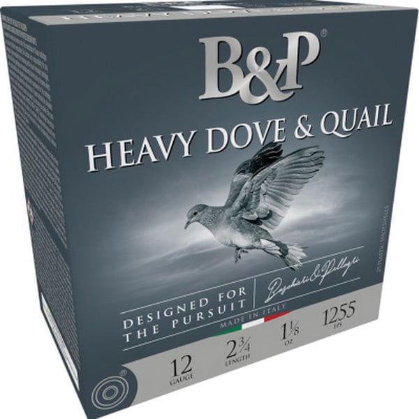 B&P Ammunition 12B18D9 Heavy Dove & Quail 12Gauge 2.75″ 1 1/8oz 9Shot 25 Per Box/10 Case - No Credit Card Fees - Low, flat rate shipping