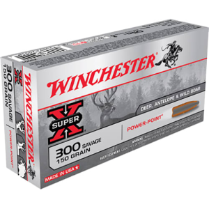 Winchester Ammo X3001 Super-X 300 Savage 150 GR Power-Point - 20rd Box