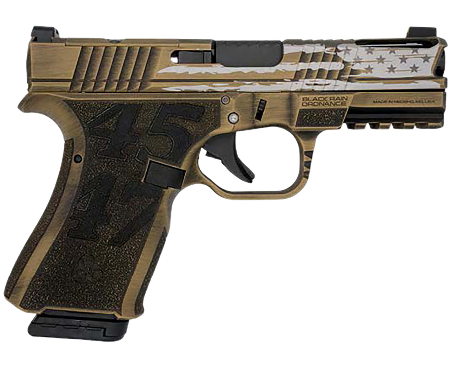 Black Rain Ordnance Frontline+ 9mm 15+1 Semi Auto Handgun