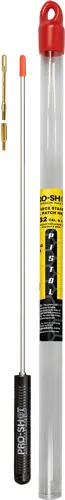 PRO SHOT STAINLESS 1PC PISTOL - CLEANING ROD 12" .27 CAL UP