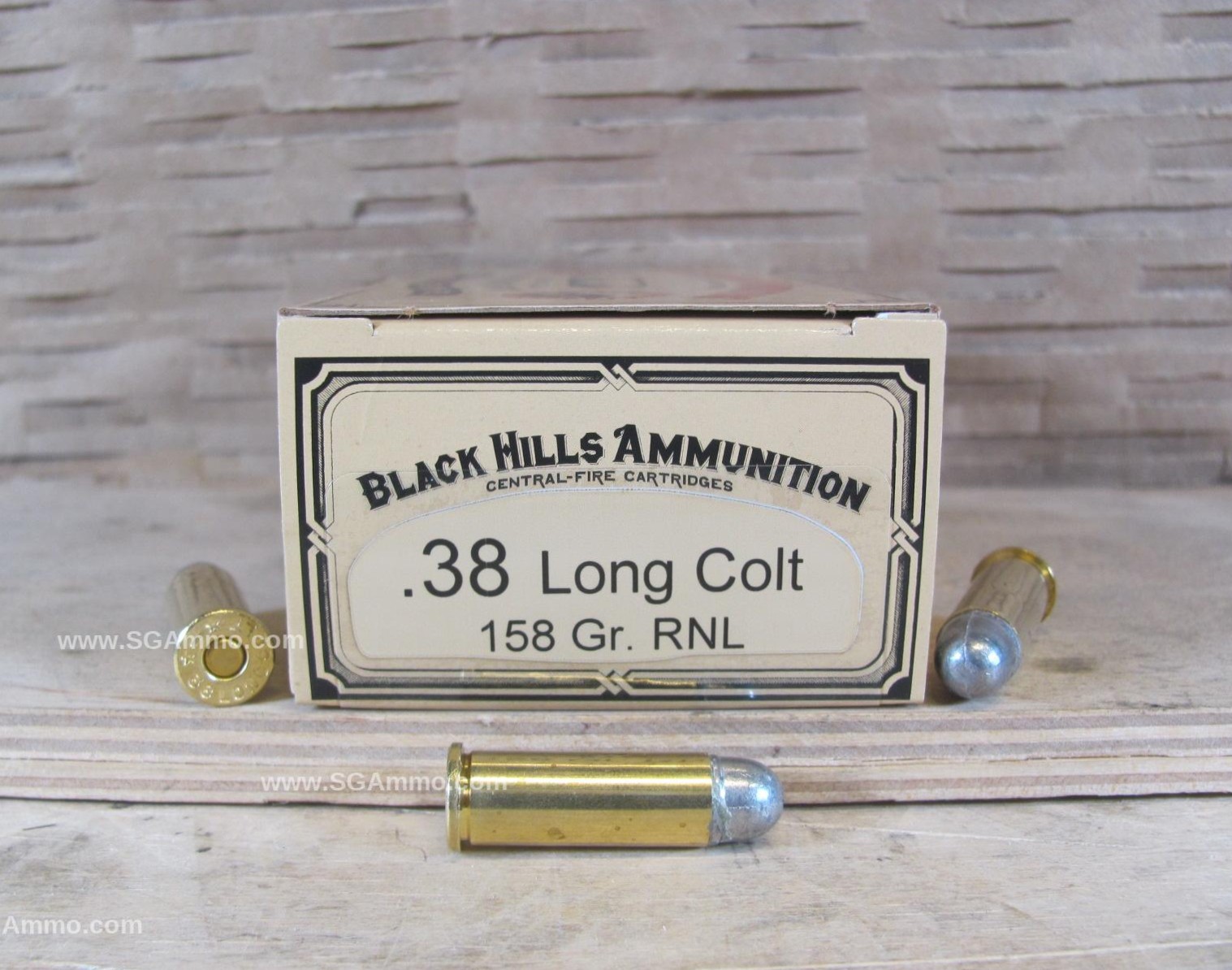 500 Round Case – 38 Long Colt 158 Grain RNL Black Hills Ammo