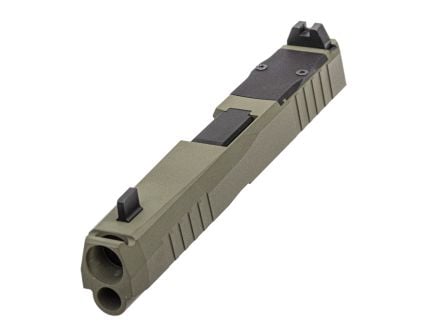 PSA Dagger Compact C-1 RMR Compensated Slide Assembly With Non-Threaded Barrel, Sniper Green