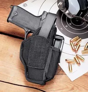 Uncle Mike's Ambidextrous Hip Holsters 3-4" Brl Med Lg Dbl action Rev.