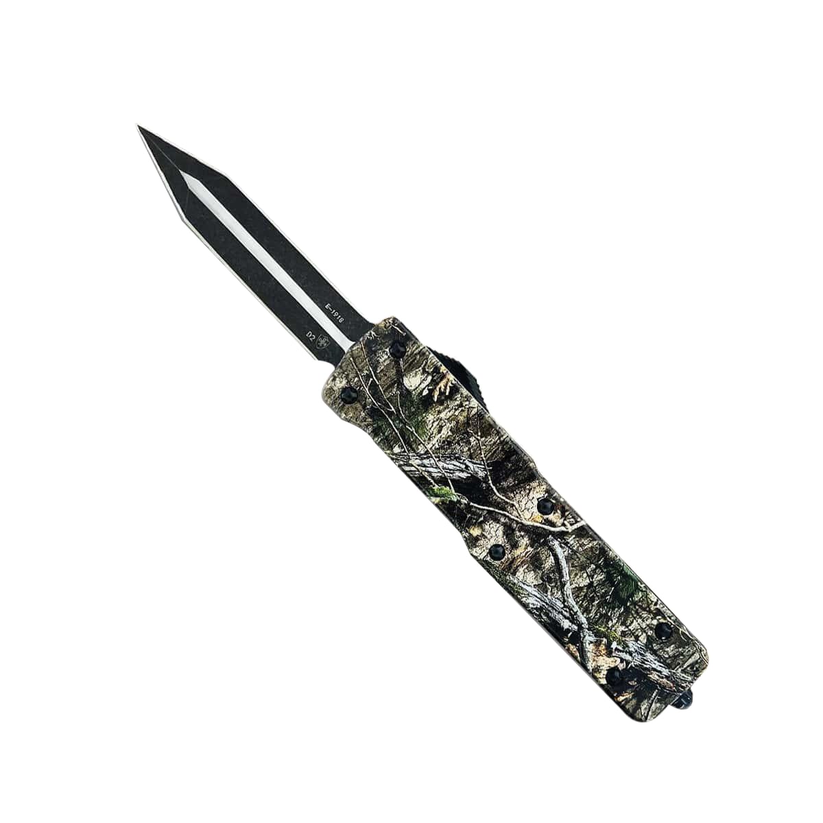 Templar Knife Premium Weighted Mossy Oak Folding/OTF Knife Dagger, Mossy Oak Country DNA