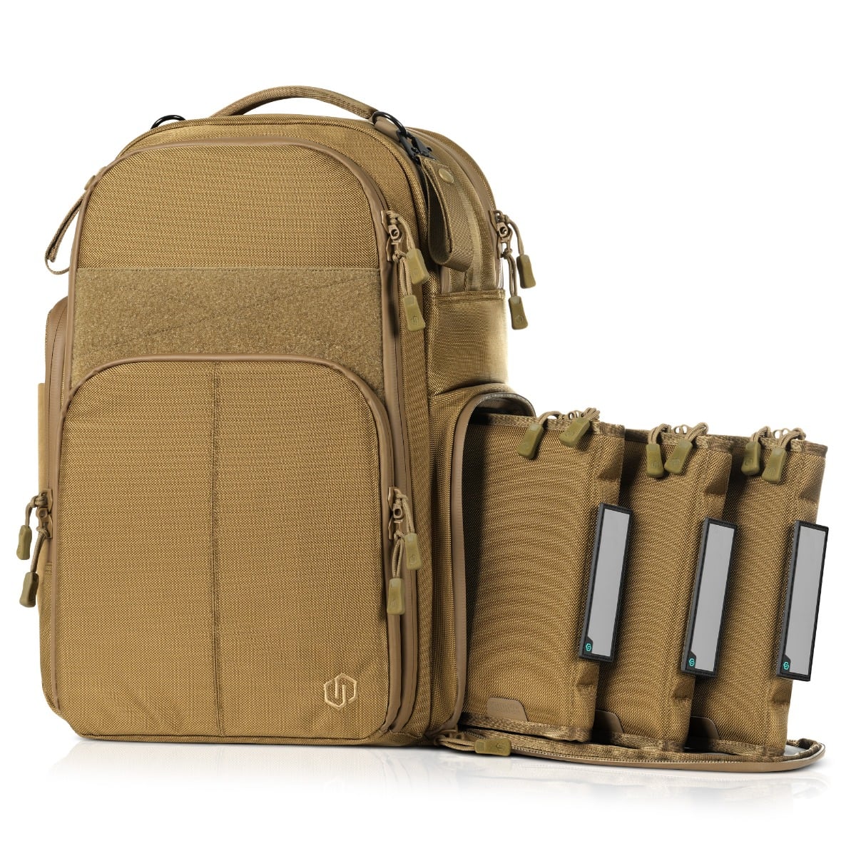 Savior Equipment SEMA Compact Backpack w/ 3 Pistol Cases - FDE