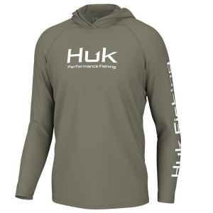 Huk Vented Pursuit Long Sleeve Hoodie Moss M