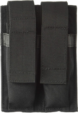 Blackhawk Double Pistol Mag Pouch with Hook and Loop Mounting, Black