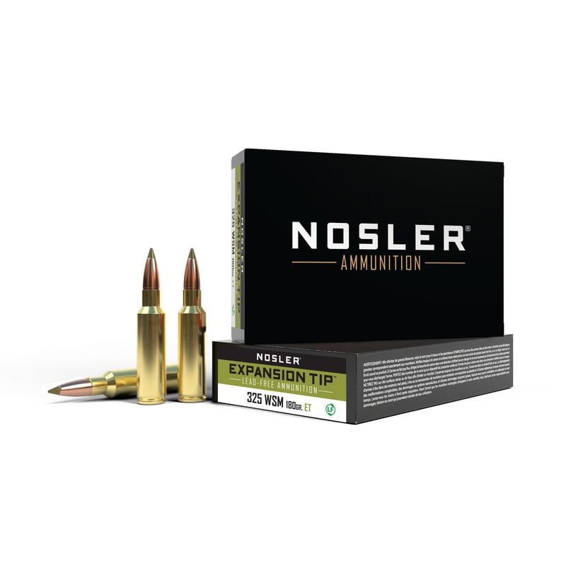 Nosler Trophy gr Ammoade .325 WSM 180 gr Ammo E-Tip - 20rds - 40146
