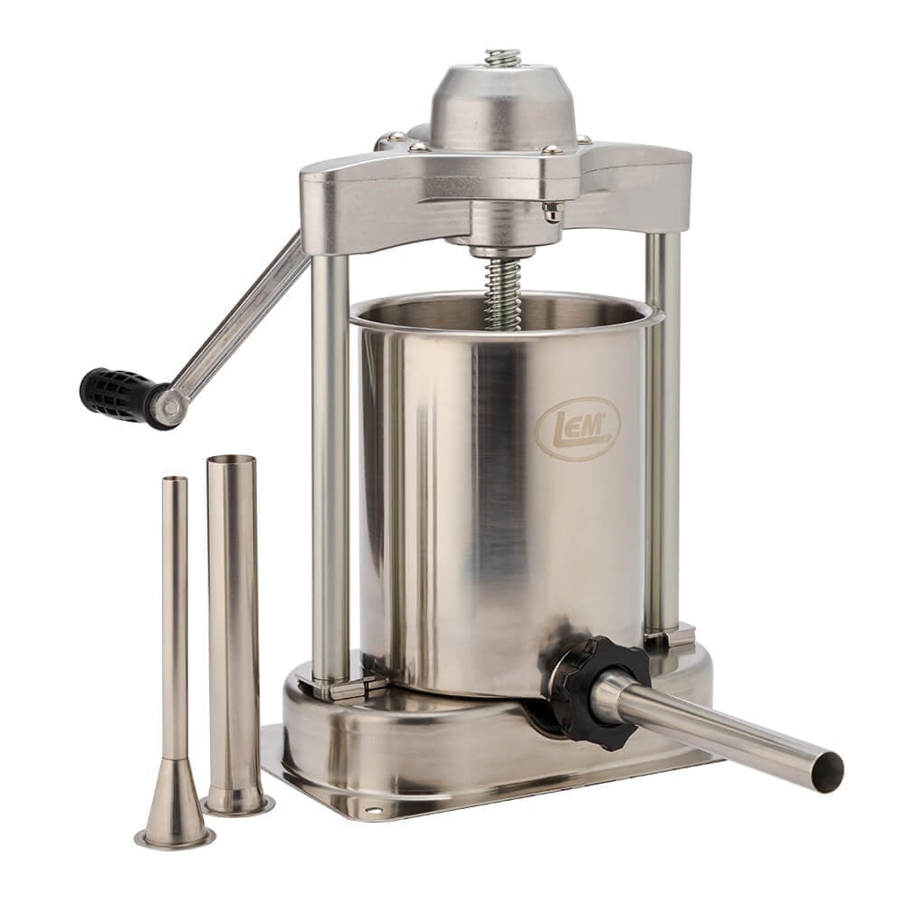 LEM MightyBite Stainless Steel Sausage Stuffer, 15 lb