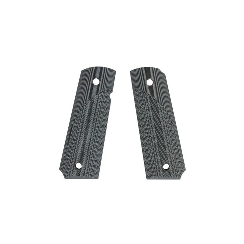 Pachmayr G10 Tactical Smooth Grip Panel for 1911 Pistol, Black/Gray - 61001