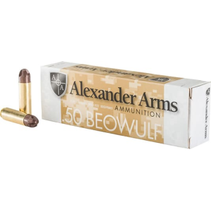 Alexander Arms PolyCase Inceptor ARX .50 Beowulf 200gr ARX 20 Rounds Metal-Filled Polymer Case