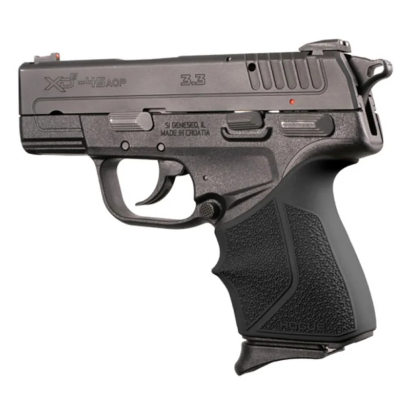 Hogue Handall Beavertail Grip Sleeve for Springfield XD-E 9/45 Black