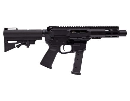 PSA Gen4 4" 9mm 1/10 GX 5" Lightweight Hex M-Lok MOE EPT HAR-15 Pistol, Black