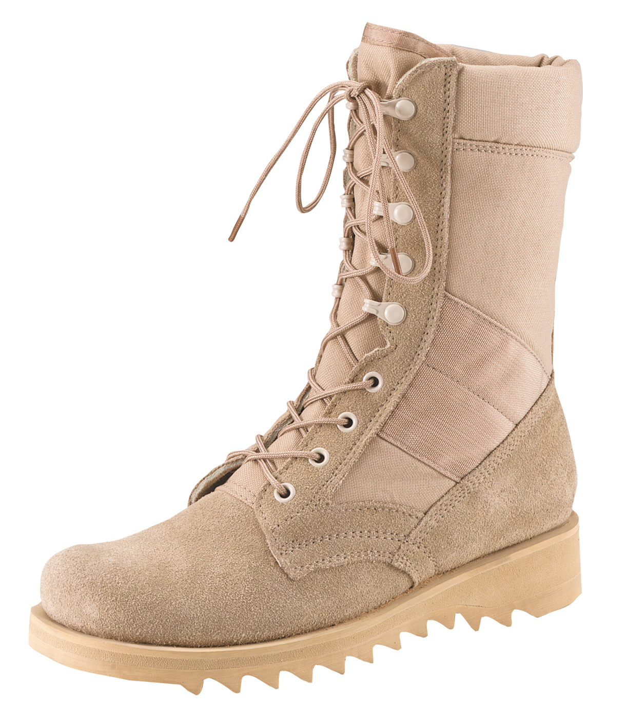 Rothco G.I. Type Ripple Sole Desert Tan Jungle Boots - 10 Inch, Regular, Shoe Size 5