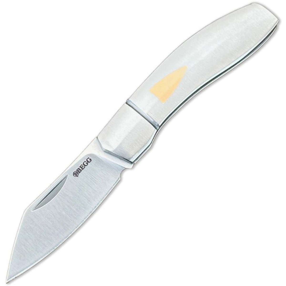 Begg Knives Steelcraft Slipjoint Sheepsfoot Knife, Stainless - BG046