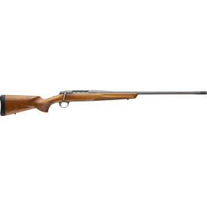 Browning X-Bolt 2 Speed Bolt Action Rifle 308 Winchester 22" Fluted Tungsten Cerakote Threaded Barrel Tungsten Cerakote Frame Dark Maple Field Stock