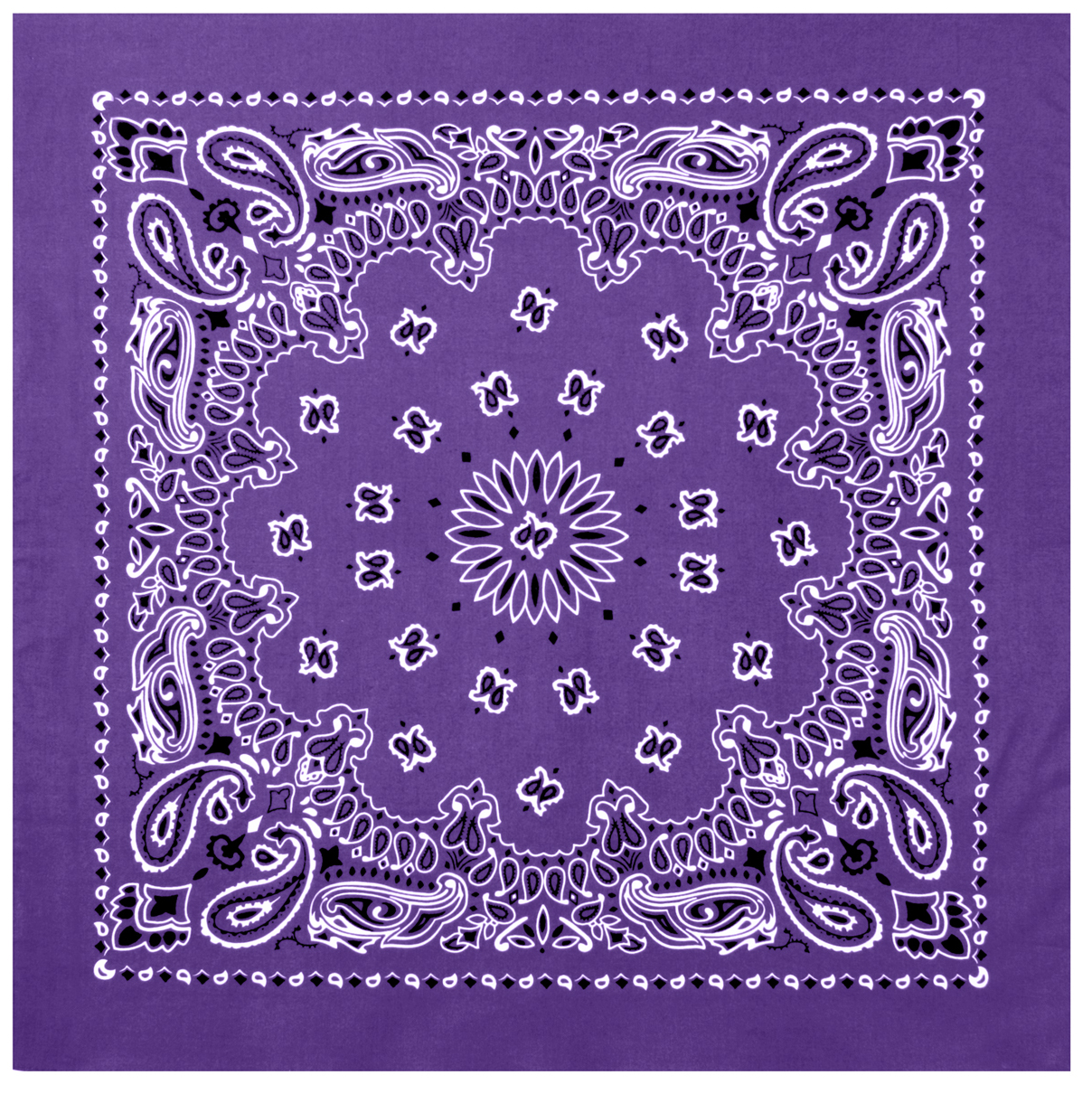 Rothco Trainmen Paisley Bandana Extra-Large - 27 X 27, Purple