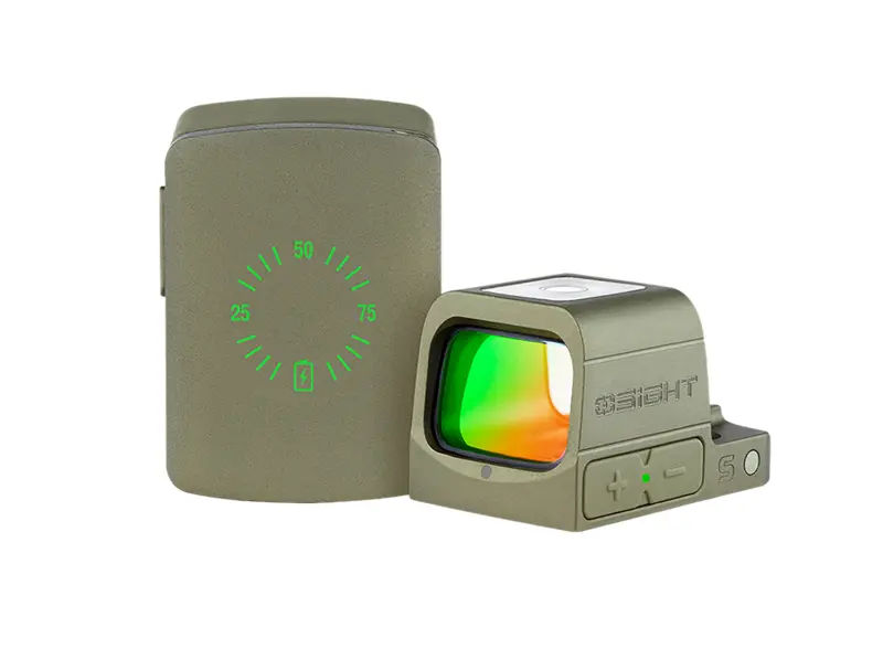 Osight S 1x Red Dot, 2 MOA/32 MOA Circle, Olive Drab Green