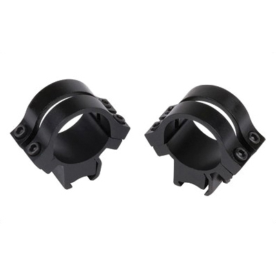 Weaver Quad Lock Medium Height Detachable 1" Scope Rings, Black - 49046