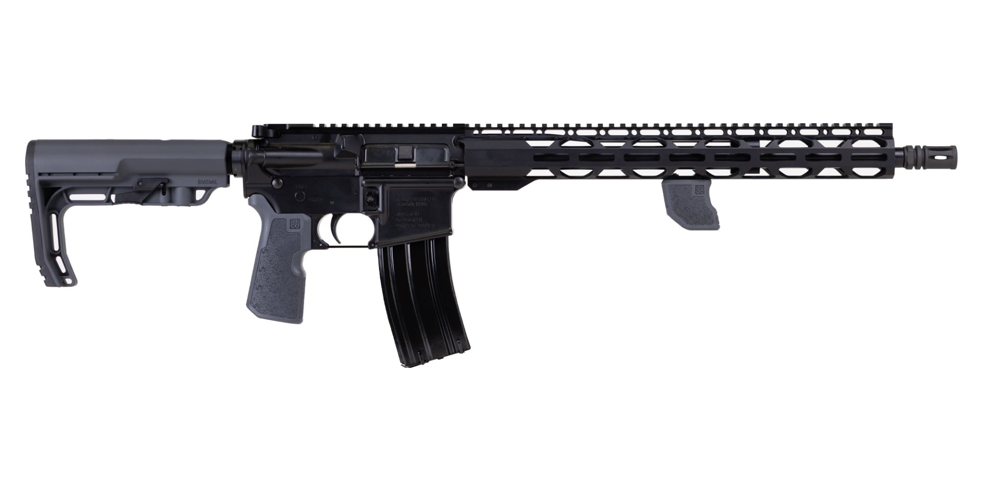 Radical Firearms FR16 16" 5.56 NATO AR Rifle w/ Die Free Co Kung-Fu Grip, Black/Gray