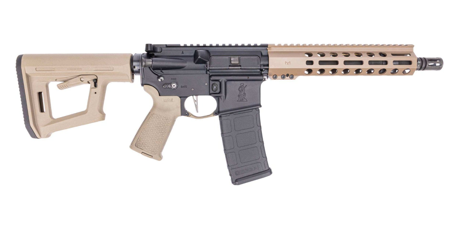 PSA Guardsman-15 10.3" Carbine-Length 5.56 NATO 1/7 CL Phosphate 9" MLOK SBR, FDE