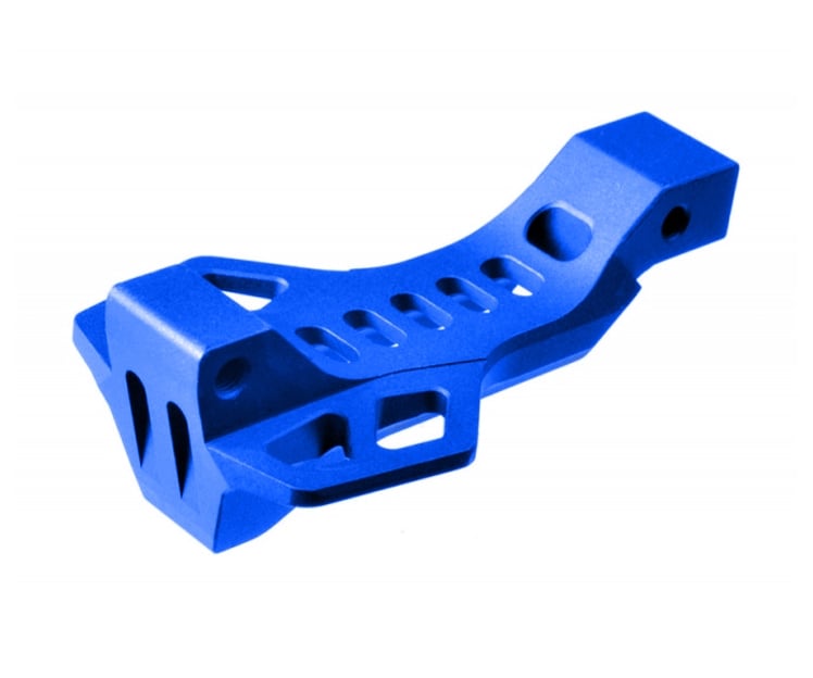 Strike Industries Cobra Billet Trigger Guard with Finger Rest, Blue ‒ SI-BTG-COBRA-BLU