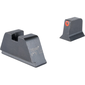 Trijicon Suppressor Night Sight Set For Glock 17, 17L, 19, 22, 23, 24, 25, 26, 27, 28, 31, 32, 33, 34, 35, 37, 38, 39, 45 Metal Rear Front Orange with Tritium Green
