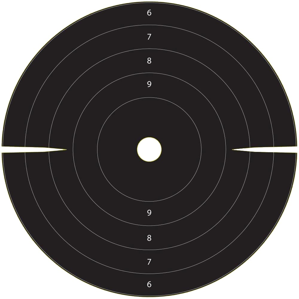EZ Aim Splash Reactive Non-Adhesive Target, Black/Yellow, 12 Pack - 15214