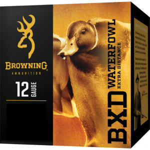 Browning Ammo B193411234 BXD Waterfowl 12GA 3\" 1 1/4oz #4 Shot - 25sh Box