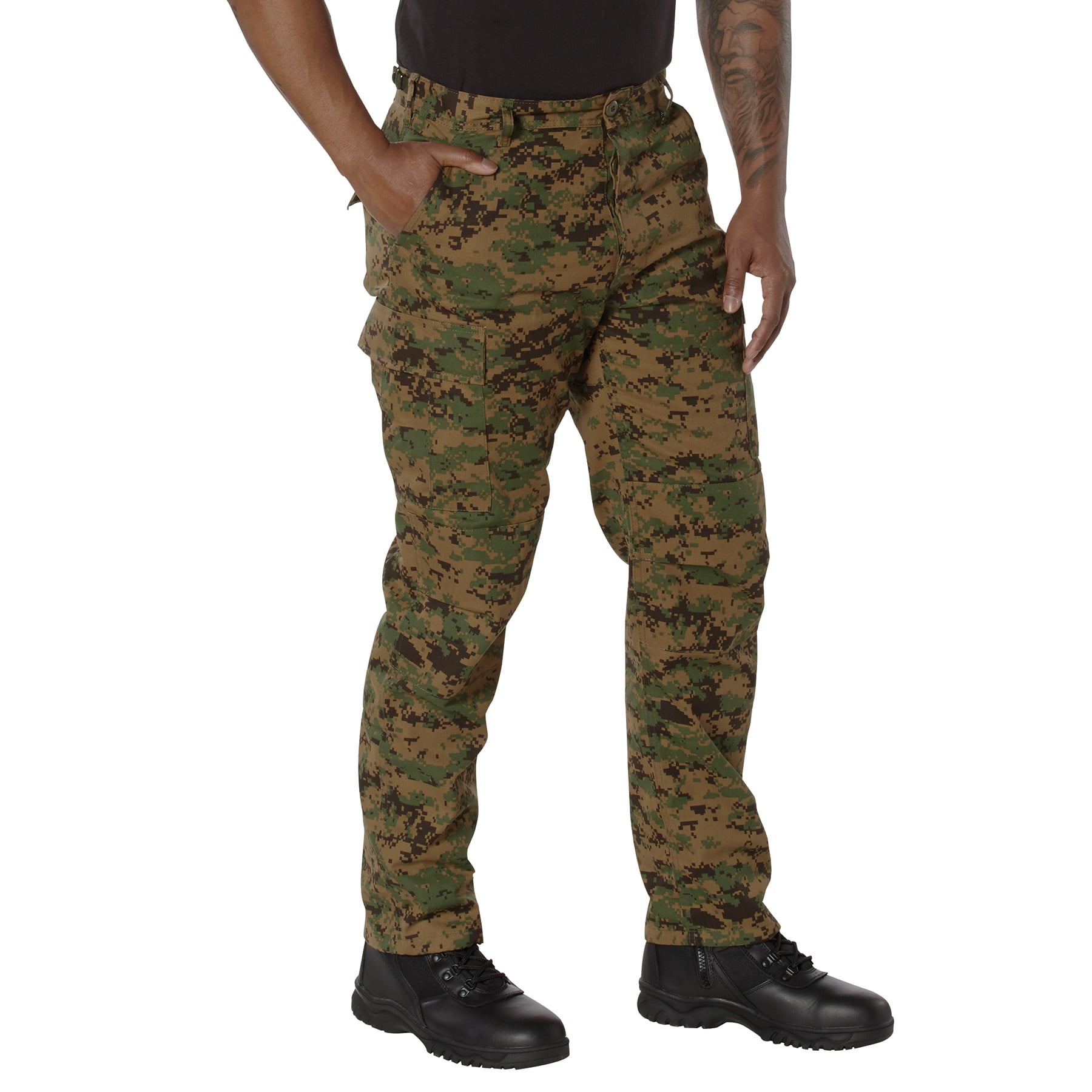 Rothco Digital Camo Tactical Bdu Pants - Woodland Digital Camo, Medium - Long