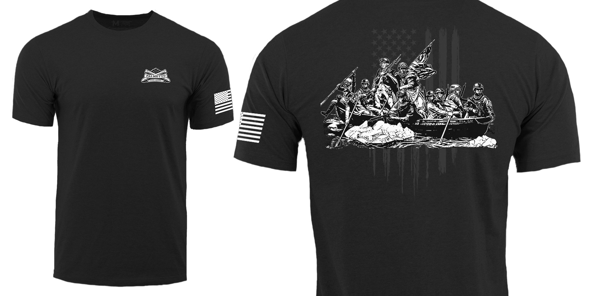 PSA "GW CROSSING OVER" T-Shirt, Black - Small