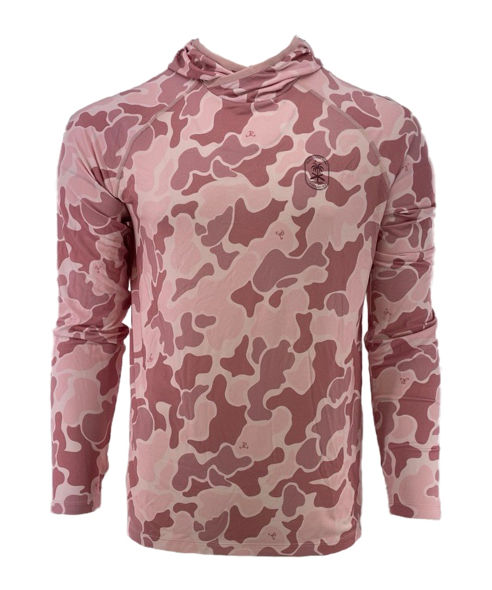 PSA Performance Hoodie with Logo, Rose Smoke Camo - X-Large