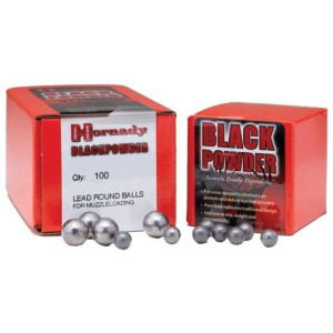 Hornady Lead Round Ball .36 cal .375" 100/ct