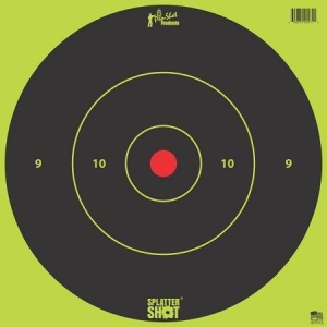 Pro-Shot Splatter Shot 12" Green Bullseye Tag Paper Target 5/ct