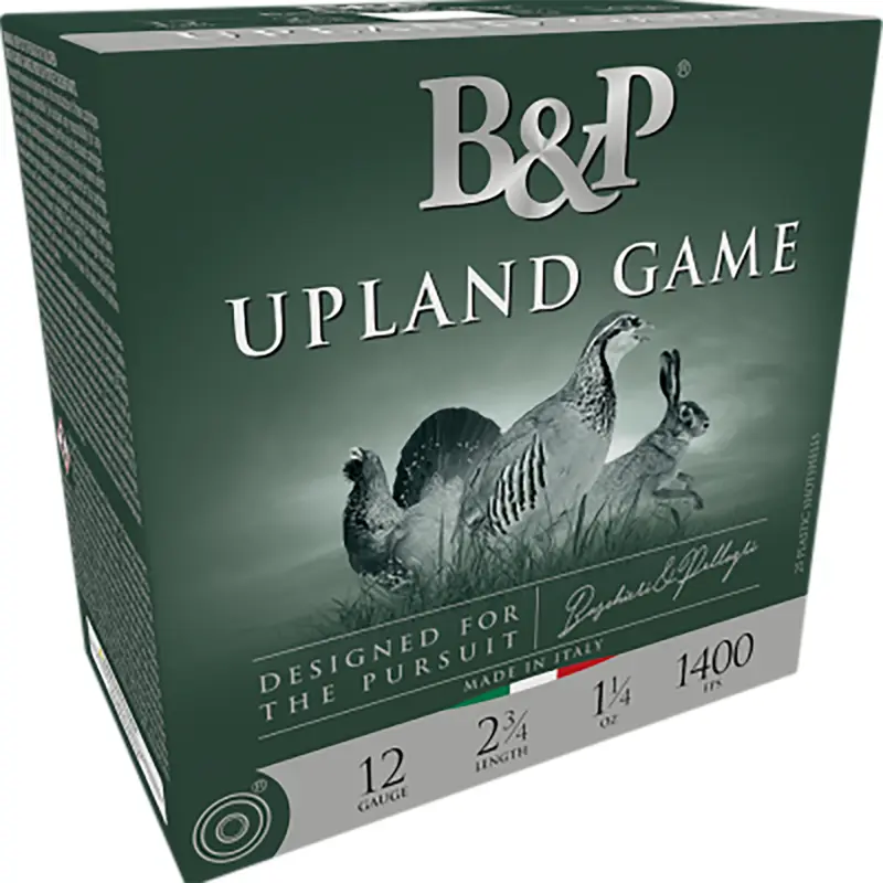 B Ammunition 12B1UP75 Upland Game Classic 12Gauge 2.50" 1oz 7.5Shot 25 Per Box/10 Case