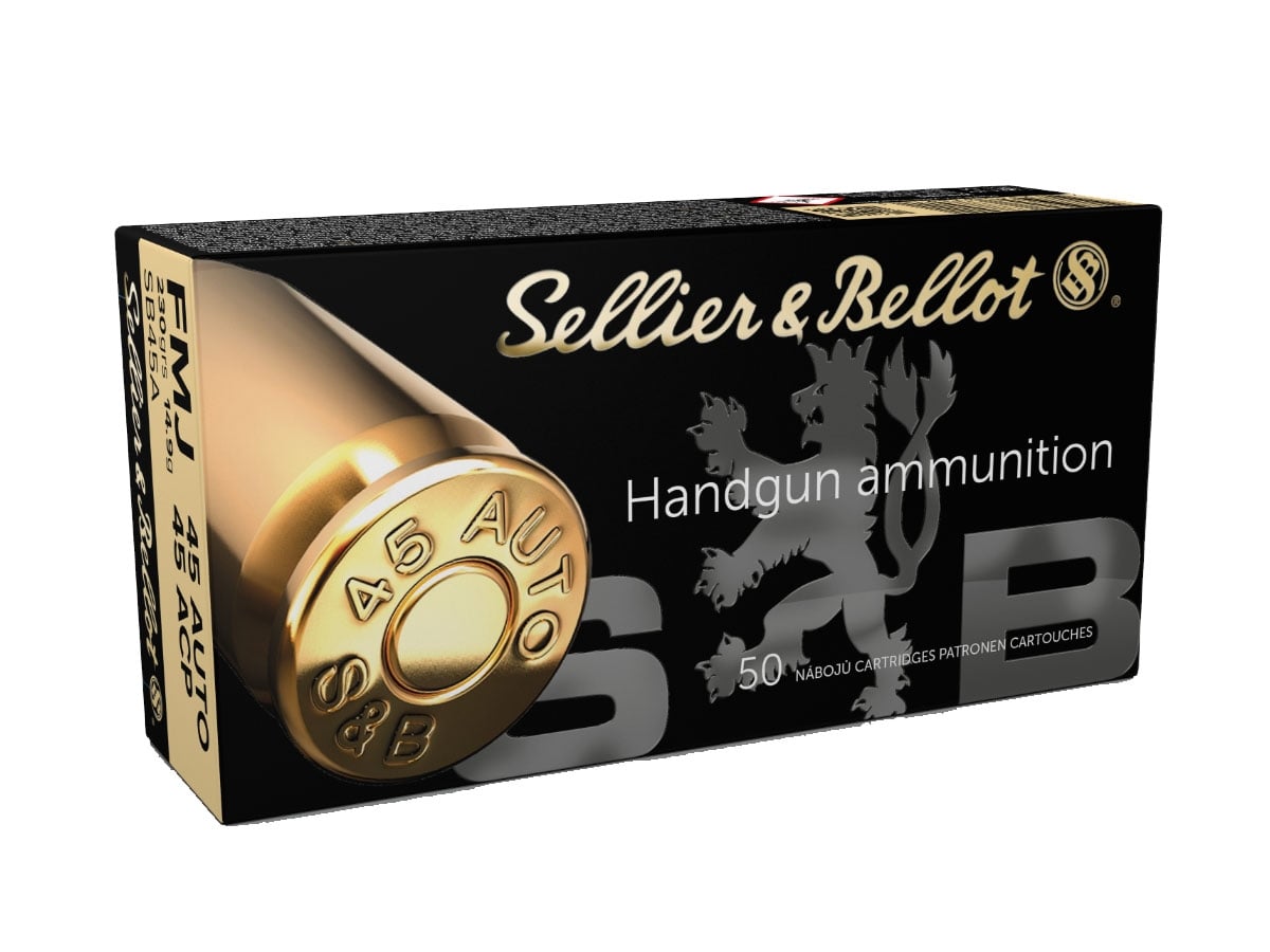Sellier & Bellot 45 Auto/ACP 230gr FMJ Ammunition 50rds - SB45A