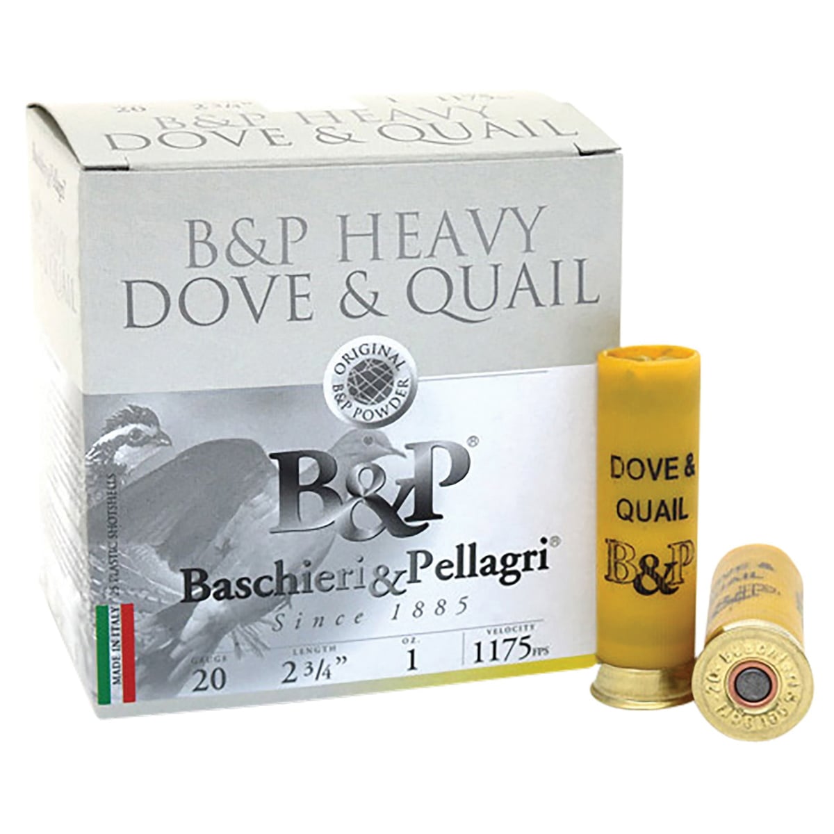 B&P Heavy Dove and Quail 20 Gauge 2-3/4" #8 1 oz 25rds Shotshell - Precision - 20BD8