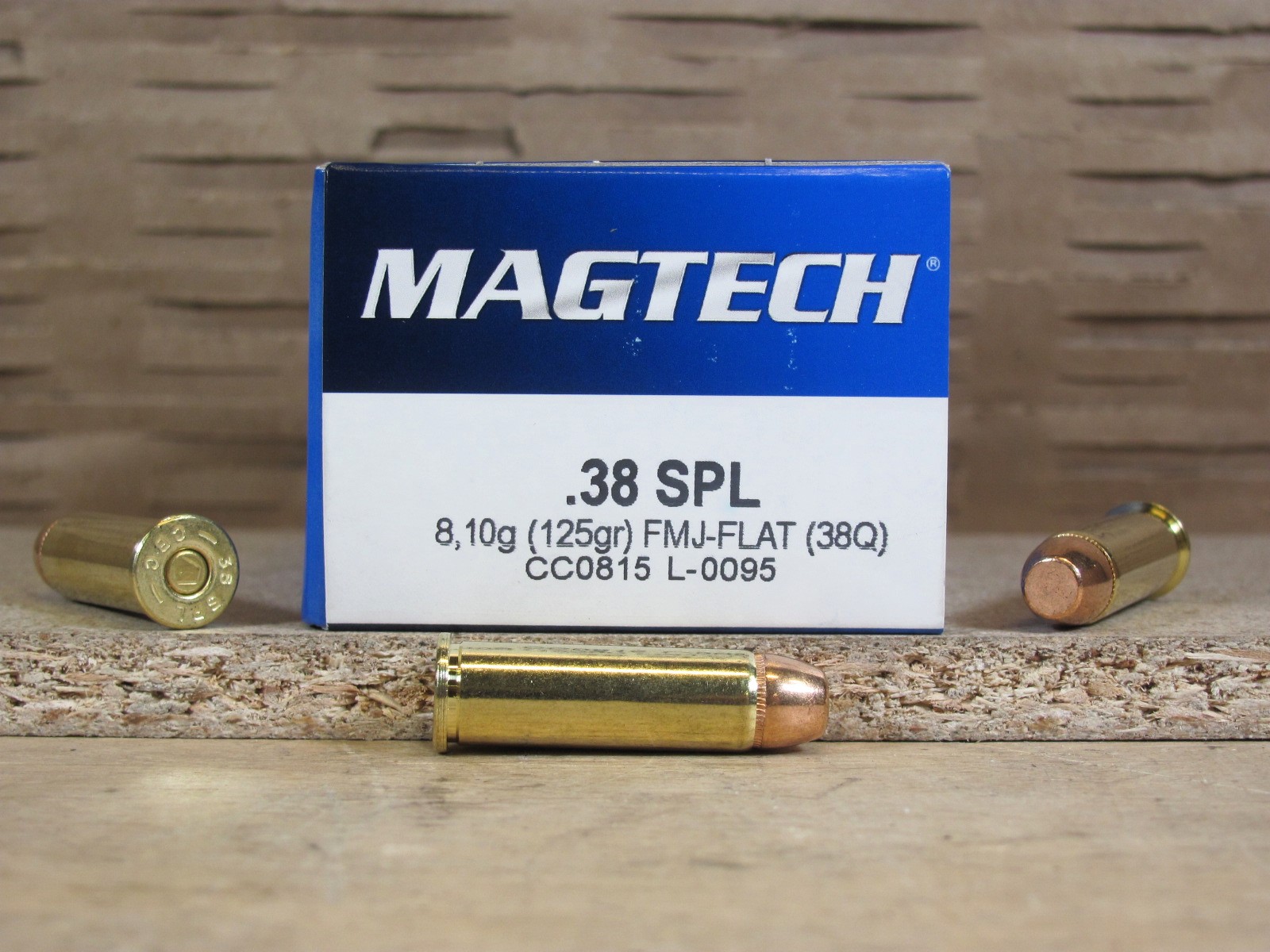 50 Round Box – 38 Special 125 Grain FMJ-Flat Magtech Ammo – 38Q