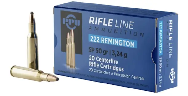 PPU 222 REMINGTON 50GR SP 20BX