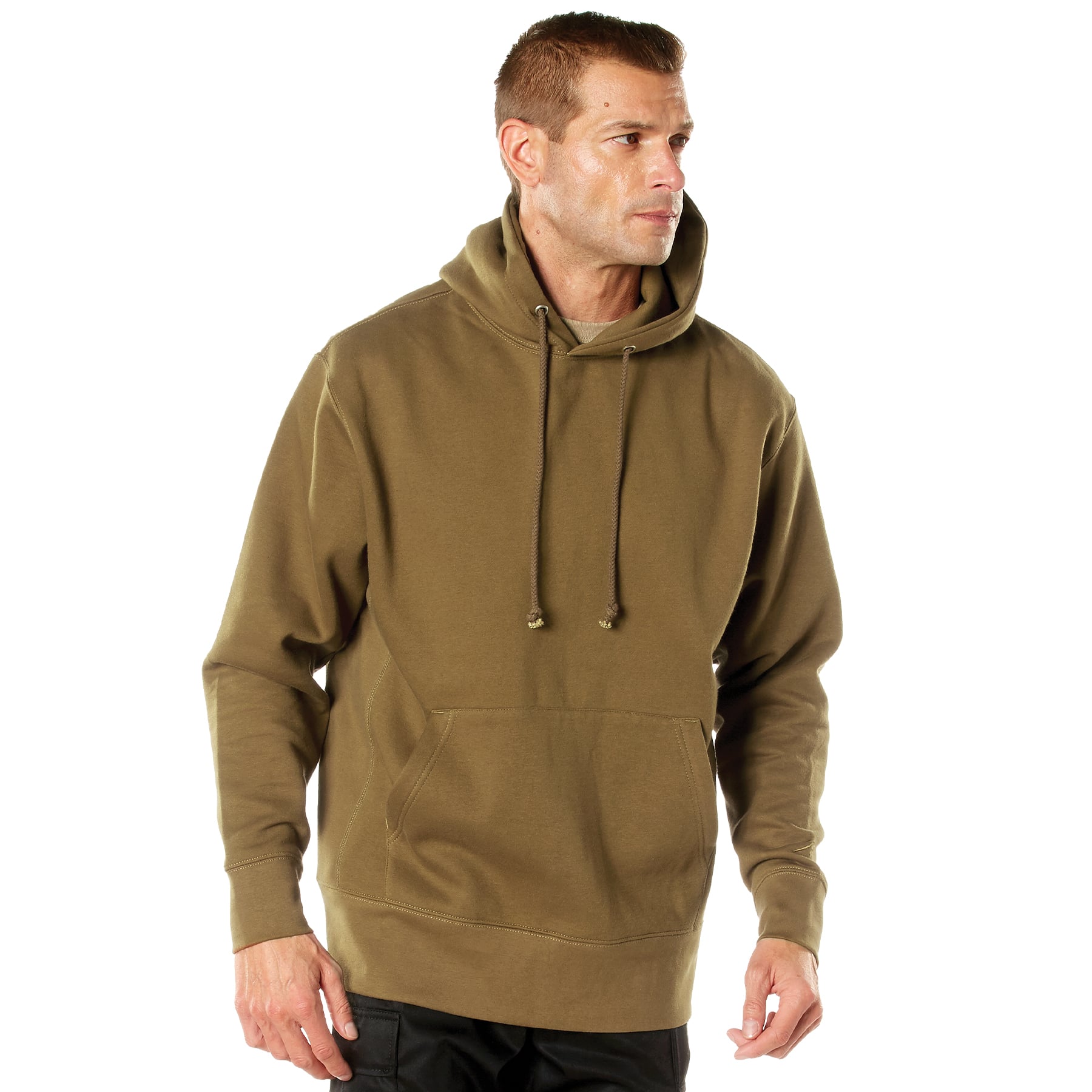 Rothco Every Day Pullover Hooded Sweatshirt - Coyote Brown, Large