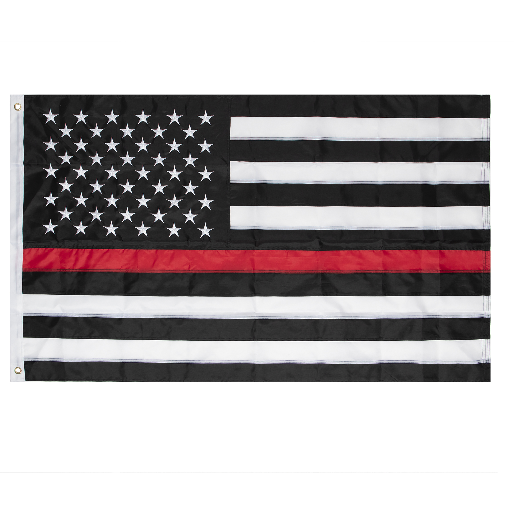 Rothco Deluxe Thin Red Line Flag - 3 X 5