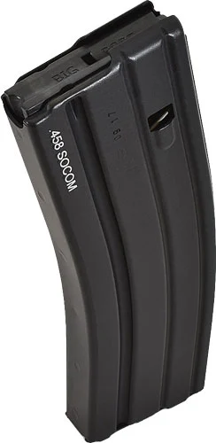 D TACTICAL MAGAZINE 458SOCOM - 10RD BLK W/LASER LOGO AR15
