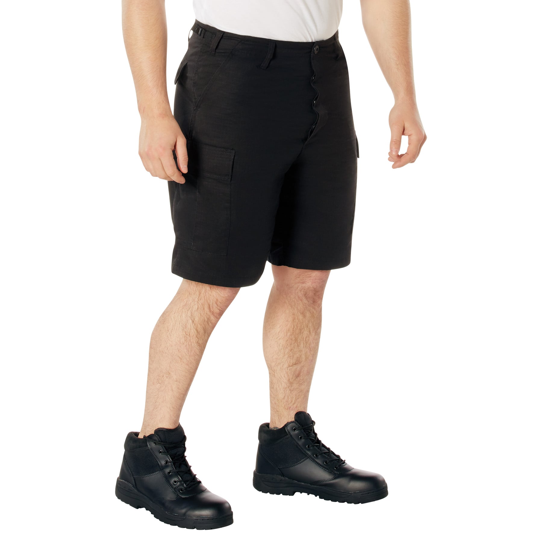 Rothco Rip-Stop Bdu Shorts - Black, Large