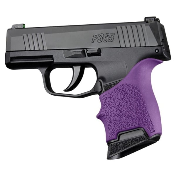 Hogue Handall Beavertail Grip Sleeve Fits Sig Sauer P365/P365-380, Purple