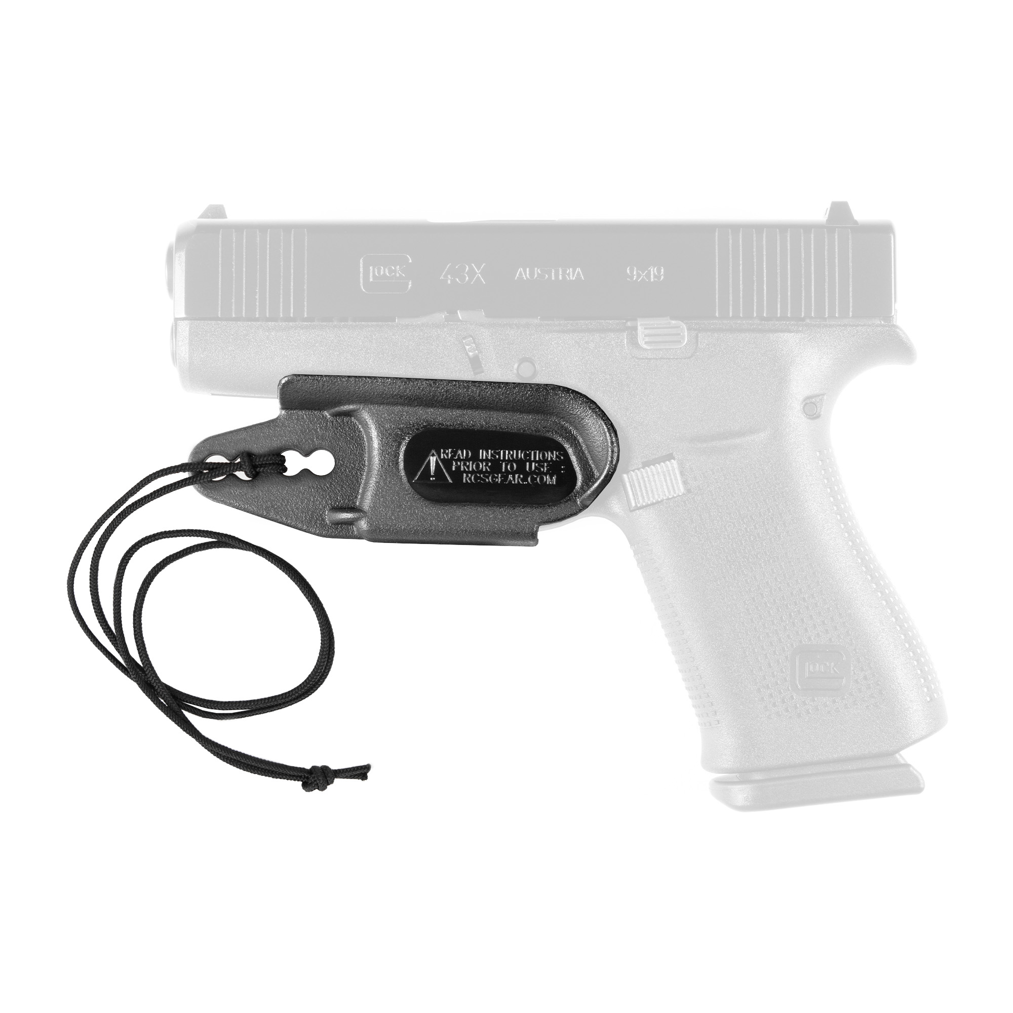 Raven Concealment Ambidextrous IWB Holster for Glock 19/23/26/27/32/33, Black - VG2GLBKLAN
