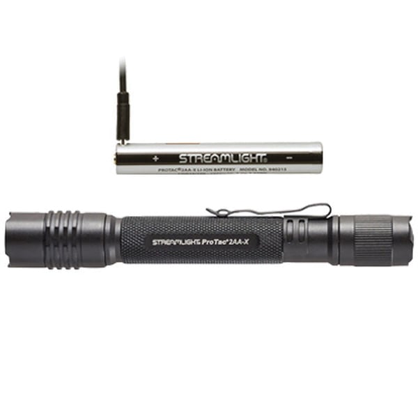 Streamlight ProTac 2AA-X Multi-Fuel Personal Carry Tactical Flashlight, 550 lm Black