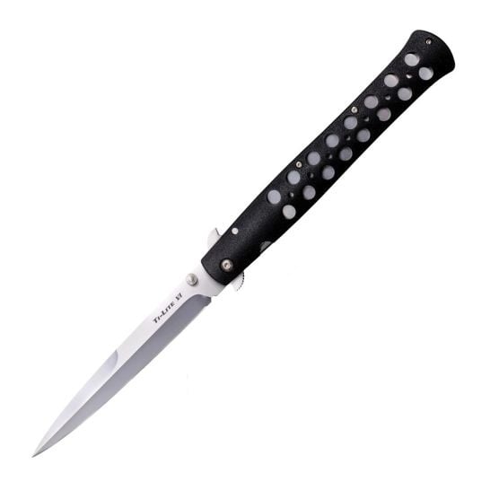 Cold Steel Ti-Lite Folding Knife Spear Point, Black - CS-26SXP